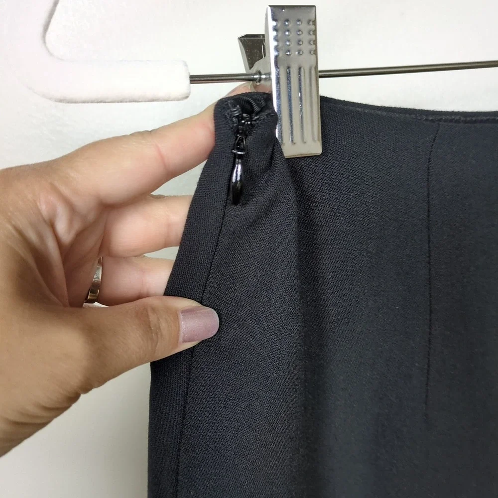 MOSCHINO Cheap and Chic Black Wool Blend Pencil Skirt Lined Women's US 6